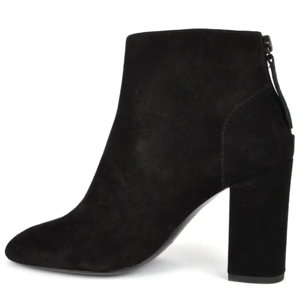 ASH Black Suede Ankle Boots Booties Women’s Size 7